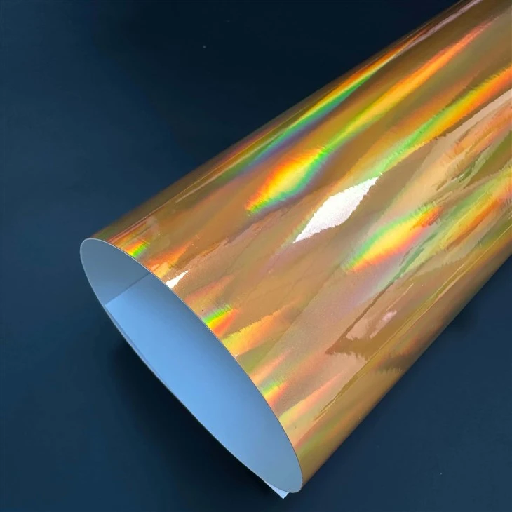 Holografický motocyklový vinyl-HoloChrome Gold